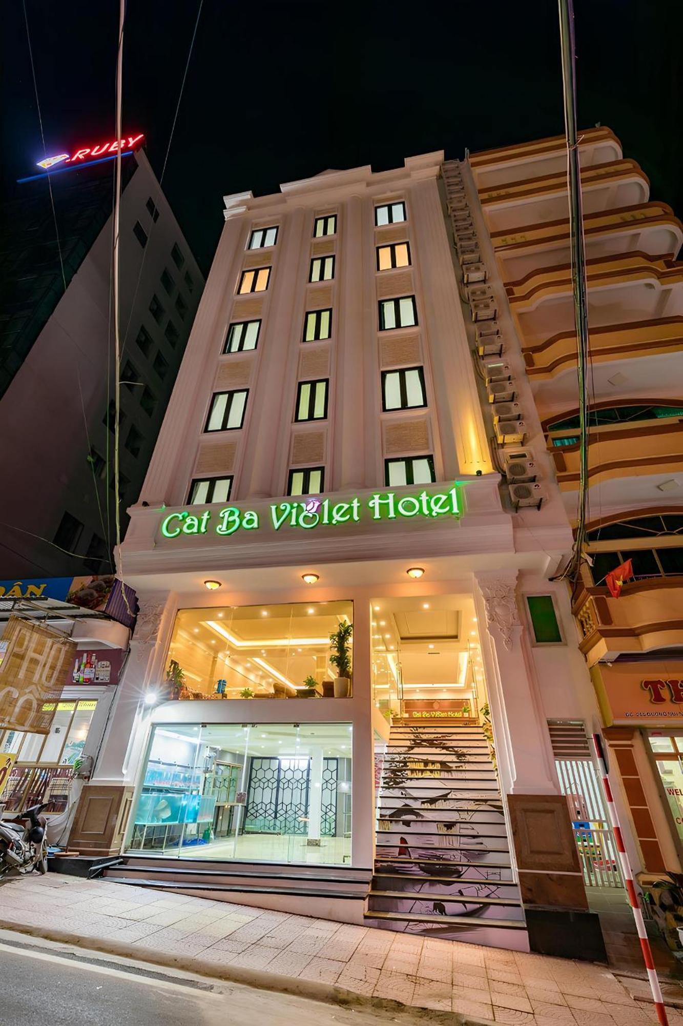 Cat Ba Violet Hotel Chan Chau Exterior foto